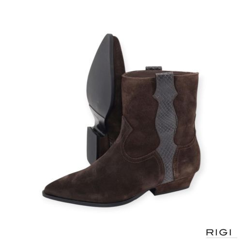 Via Vai Vive Anna enkel laars in het bruin suede leer. Via Vai Vive Anna enkel laars in het bruin suede leer.