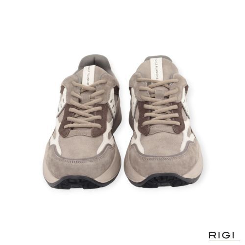 Voile Blanch Club 22 heren sneaker in grijs suede en nylon.