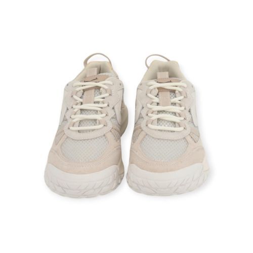 Voile Blanche Club Act sneaker voor dames in off wit suède mesh. 