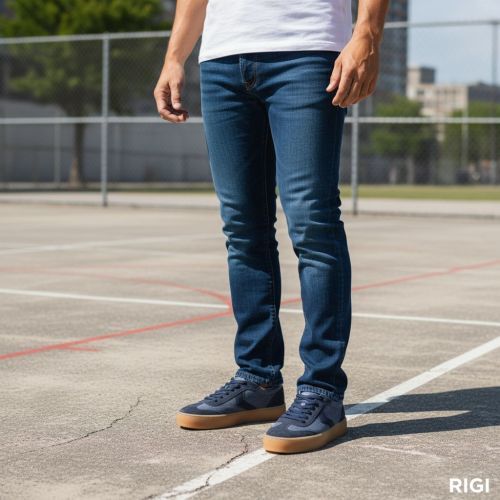 Voile Blanche Mind 02 sneaker voor heren in blauw suède.