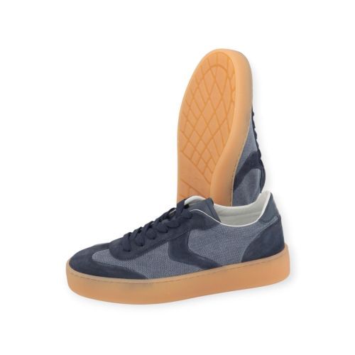 Voile Blanche Mind 02 sneaker voor heren in blauw suède.