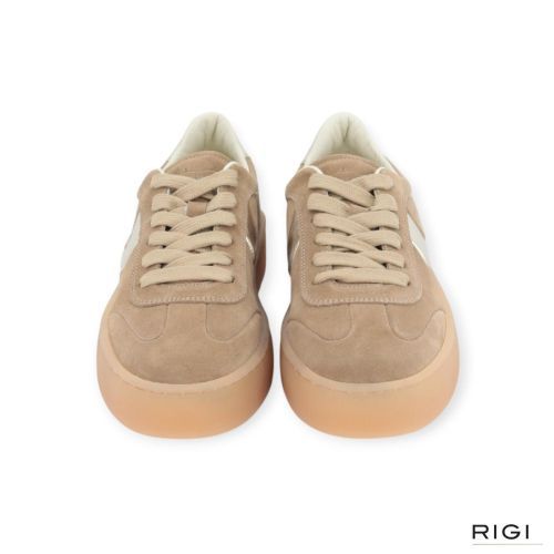 Voile Blanche Mind 02 sneaker in lichtbruin suède voor dames. Voile Blanche Mind 02 sneaker in lichtbruin suède voor dames.