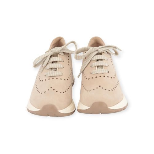 Volpato 4823 sneaker in zand suède voor dames. Volpato 4823 sneaker in zand suède voor dames.