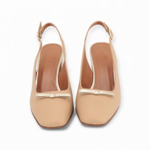 Voltan dames pump LV508F in beige met platino hak. Voltan dames pump LV508F in beige met platino hak.