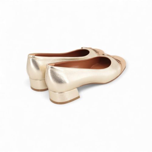 Voltan dames ballerina LV511F in platino met beige. Voltan dames ballerina LV511F in platino met beige.
