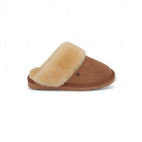 Warmbat Pantoffel Cognac