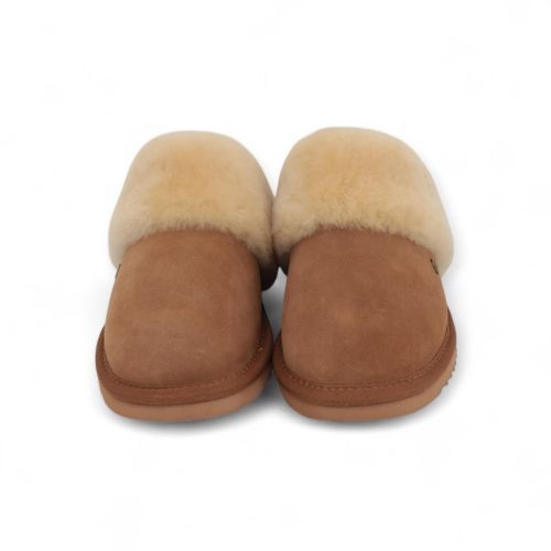 Warmbat Pantoffel Cognac dames (Flurry FLS321025-53 - Flurry FLS321025-53) - Rigi