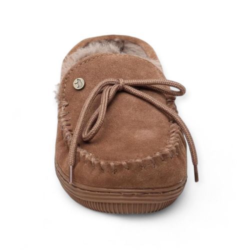Warmbat dames pantoffel in sand suede met wol Koala