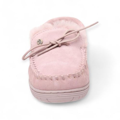 Warmbat dames pantoffel in paars suede met wol Koala