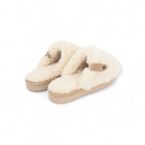 Warmbat Pantoffel Beige dames (Midura MDR327252-53 - Midura MDR327252-53) - Rigi