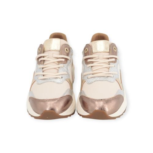 Xsensible Rainbouw GX dames sneaker in Brons shinning multi leer.