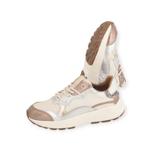 Xsensible Rainbouw GX dames sneaker in Brons shinning multi leer.