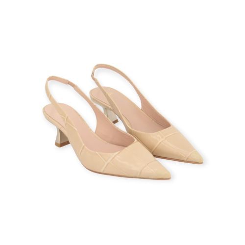 Zinda 2748 pump dames in beige crocco leer.