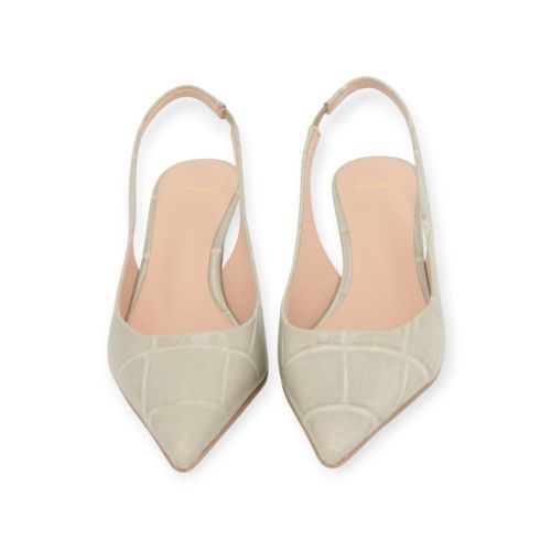 Zinda 2748 pump dames in licht groen crocco leer.