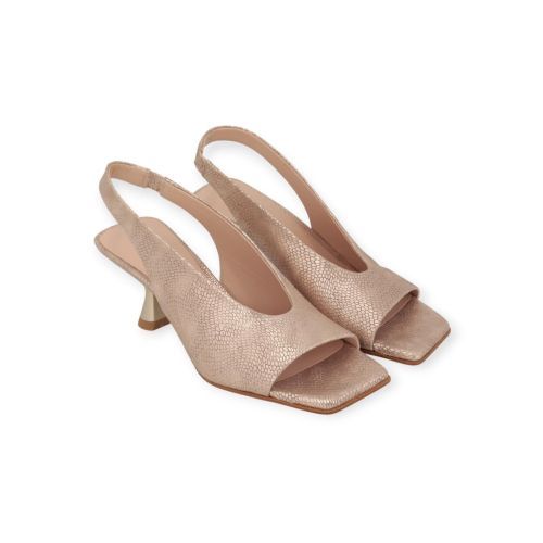 Zinda 3158 sandaal in rosé shining crocco leer voor dames. 