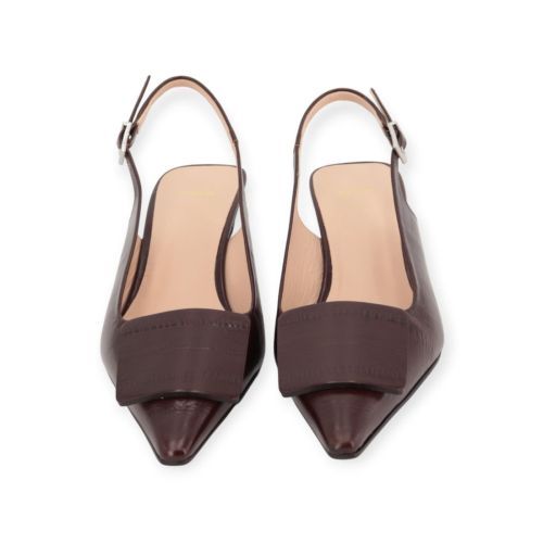 Zinda 3427 dames pump in bruin crocco leer.