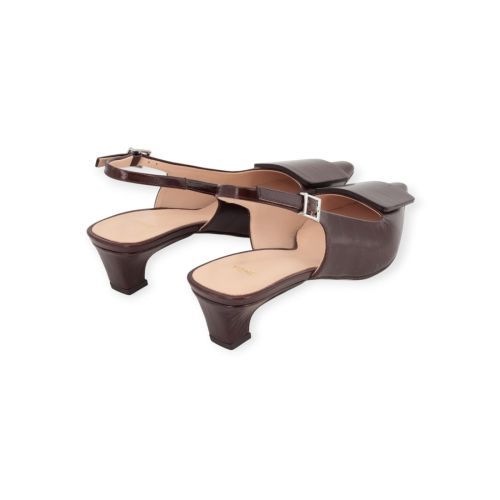 Zinda 3427 dames pump in bruin crocco leer.