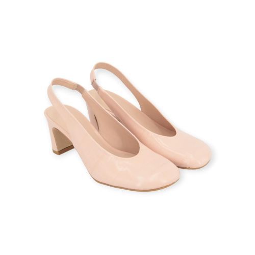 Zinda 3459 pump dames in nude crocco leer.