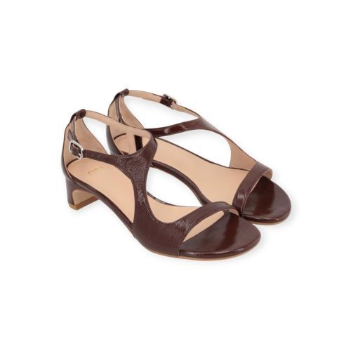 Zinda 3506 dames sandaal in bruin leer.