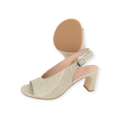 Zinda 3517 dames sandaal in licht groen crocco. 