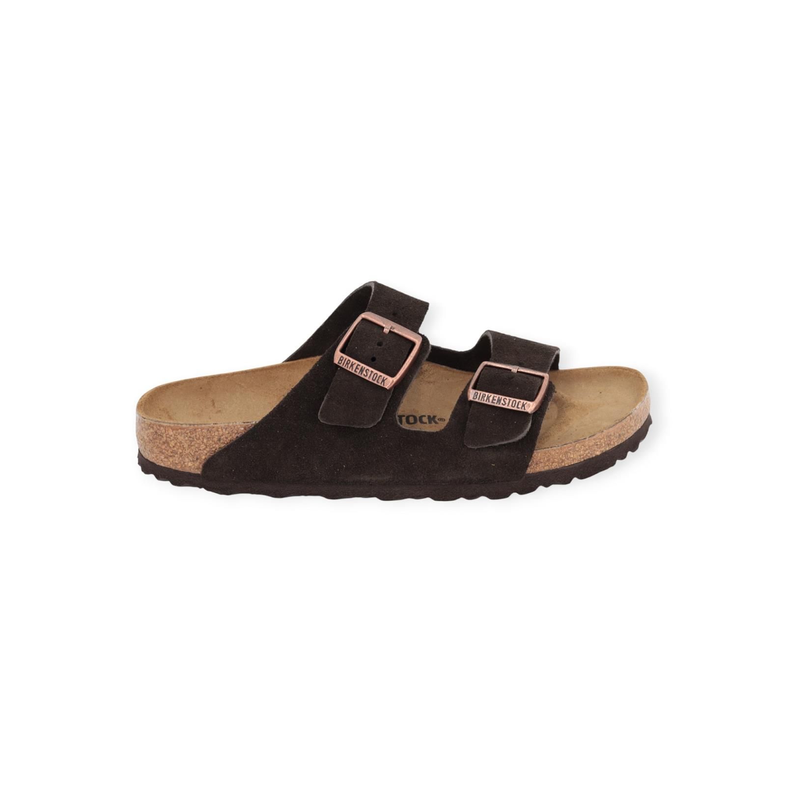 Birkenstock Arizona slipper in bruin voor dames. Birkenstock Arizona slipper in bruin voor dames.