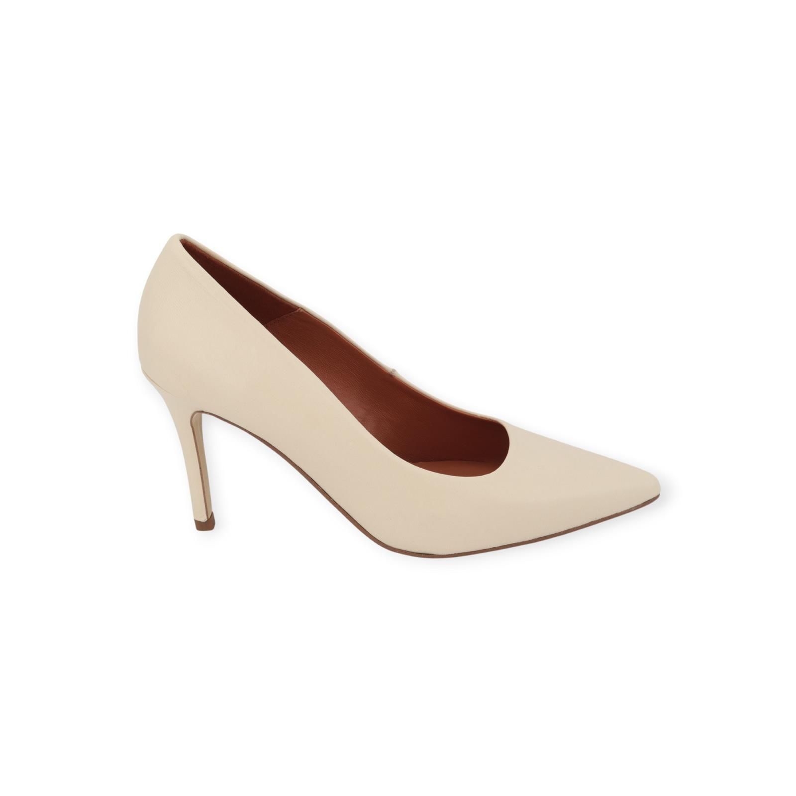 Catwalk CTWLK Rabella W7 pump voor dames in offwit leer. Catwalk CTWLK Rabella W7 pump voor dames in offwit leer.