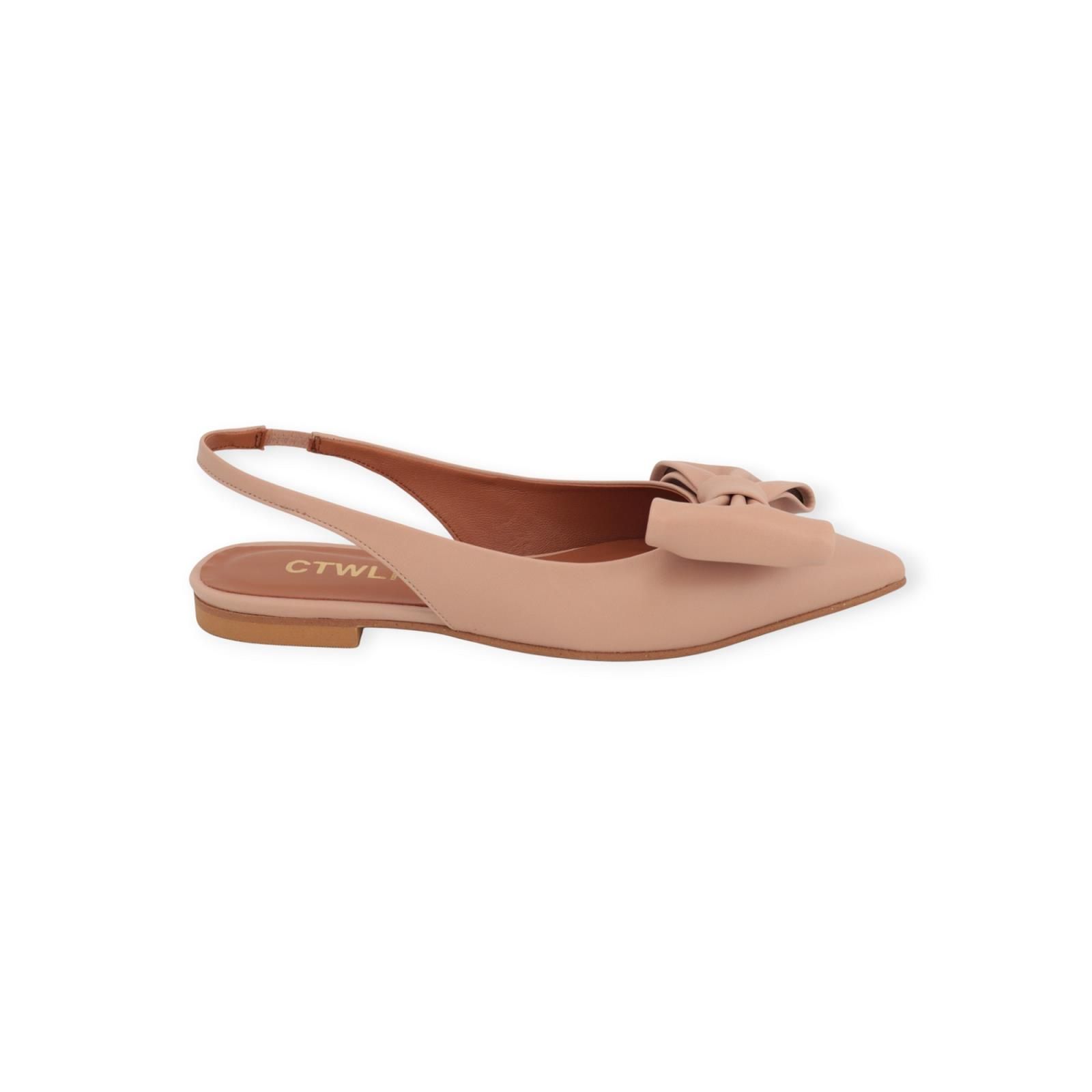 CTWLK Rocco X3 ballerina in nude voor dames. CTWLK Rocco X3 ballerina in nude voor dames.