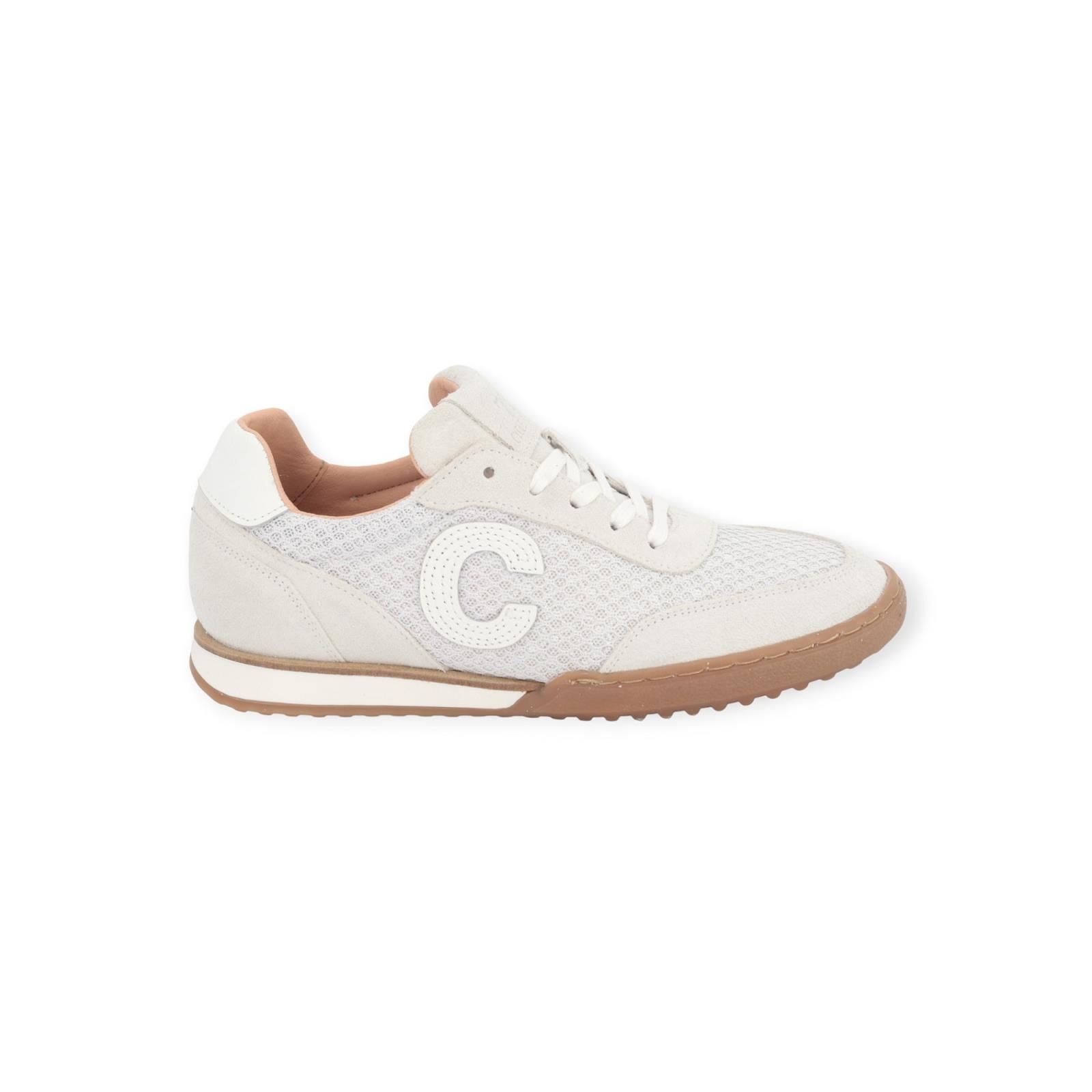 Cycleur De Luxe Cuscuta sneaker voor dames in off wit suède en mesh. Cycleur De Luxe Cuscuta sneaker voor dames in off wit suède en mesh.