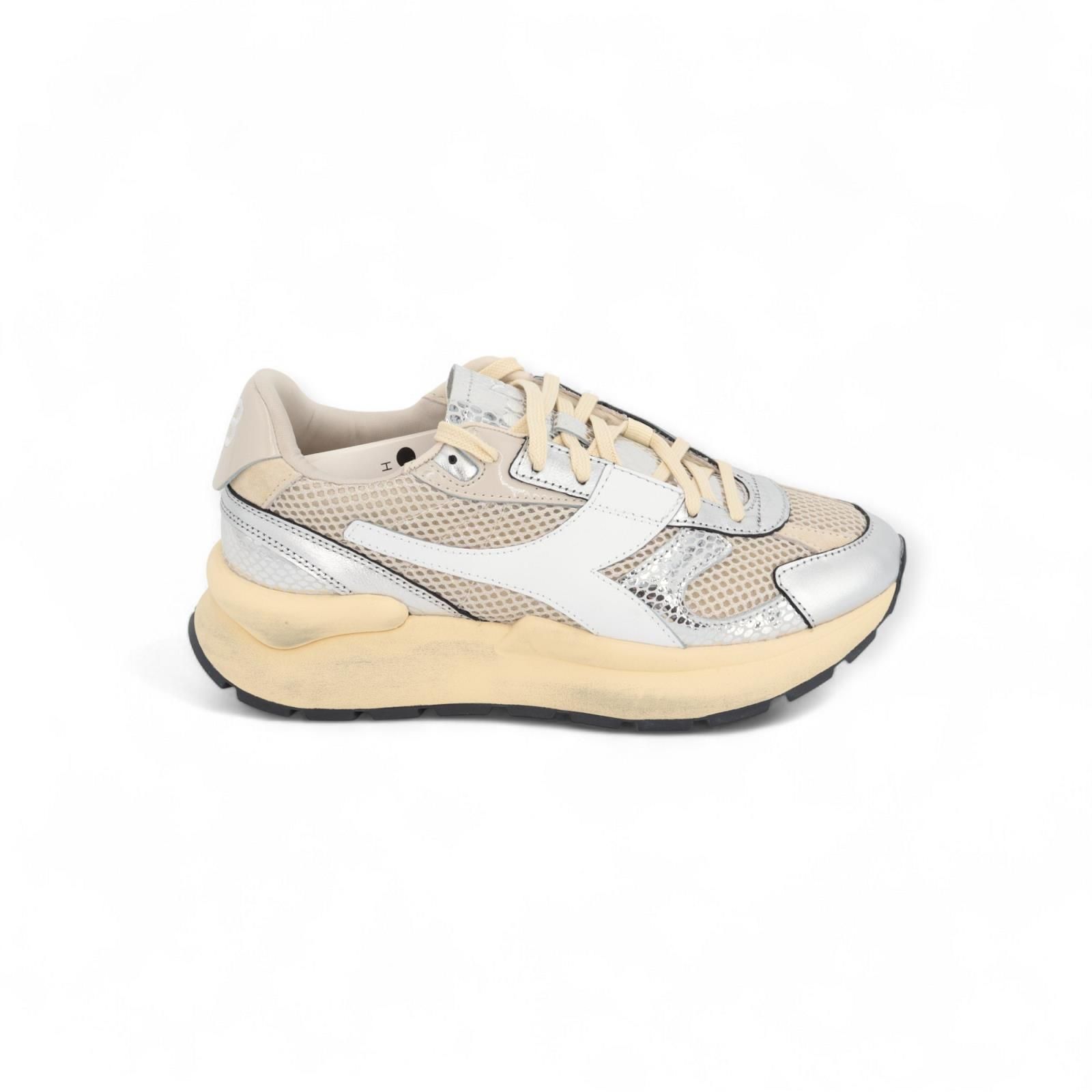 Diadora Heritage Sneaker Zilver dames (Mercury Elite Cobra Used 201.182210 - Mercury Elite Cobra Used 201.1) - Rigi