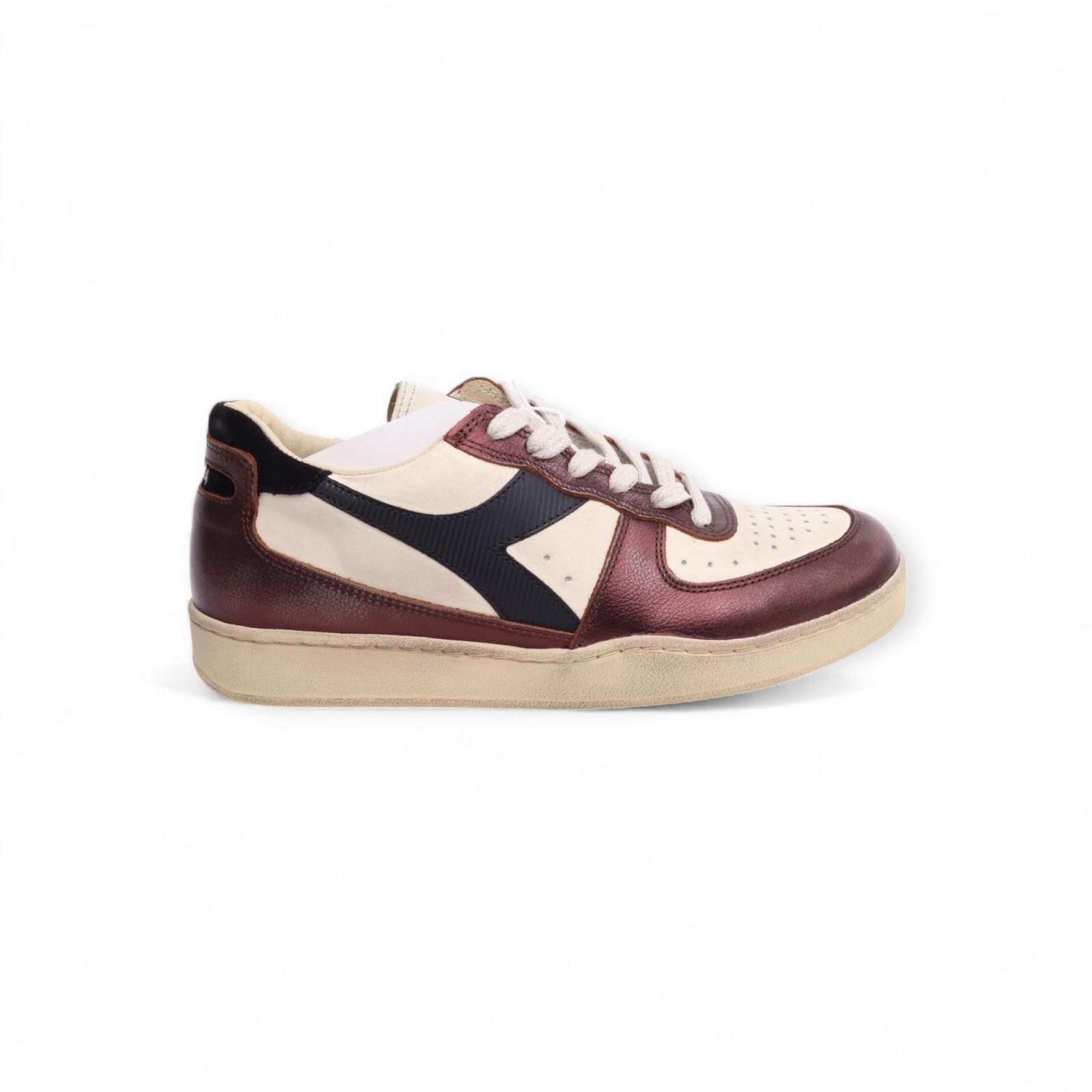 Diadora Heritage Sneaker Beige dames (Mi Basket Low Mettalic Dirty 201.179034 - Mi Basket Low Mettalic Dirty 2) - Rigi
