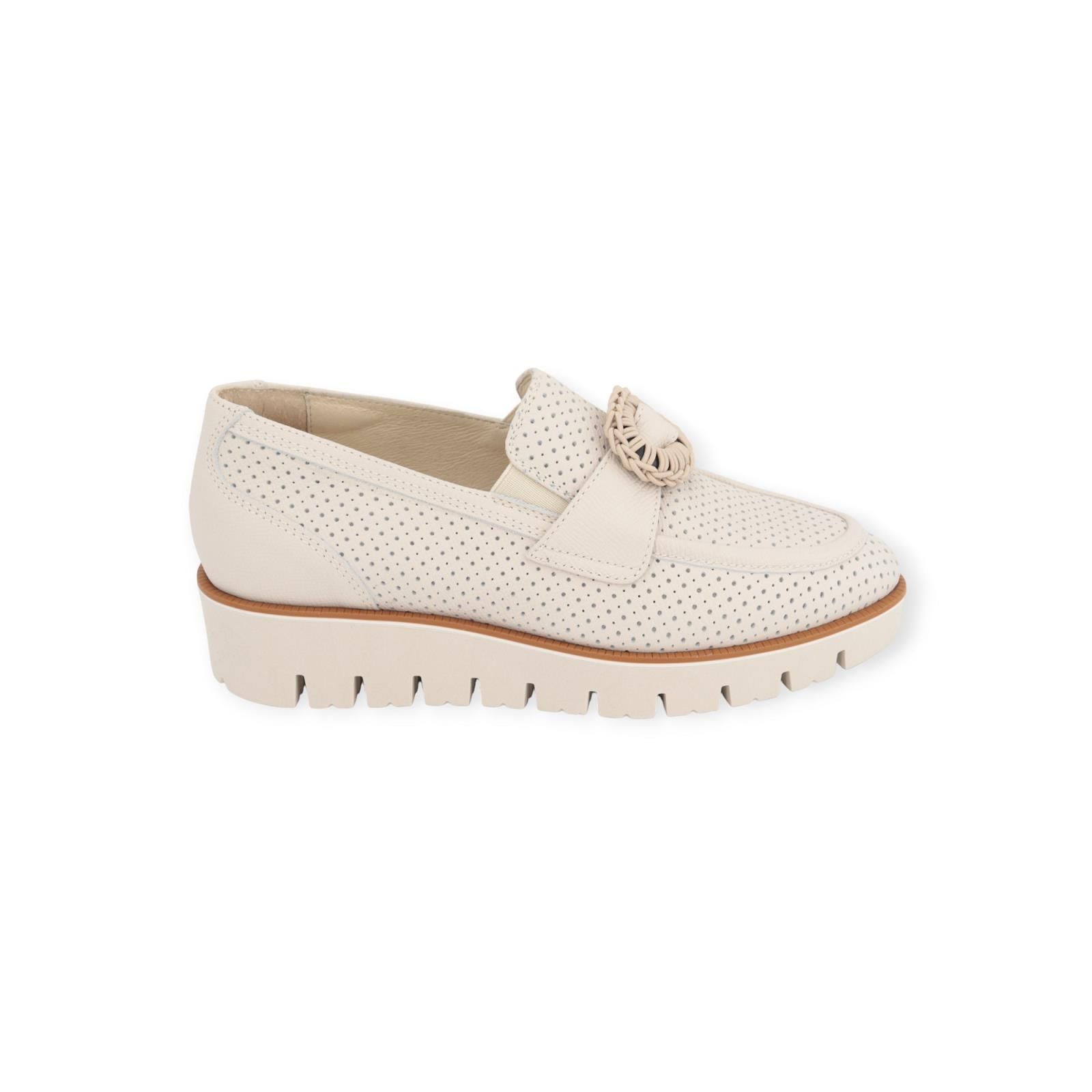 Dl Sport dames mocassin in beige leer. Dl Sport dames mocassin in beige leer.