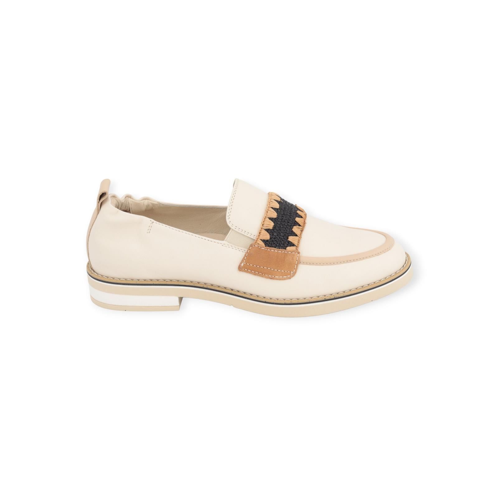 Dl Sport dames mocassin in beige leer. Dl Sport dames mocassin in beige leer.