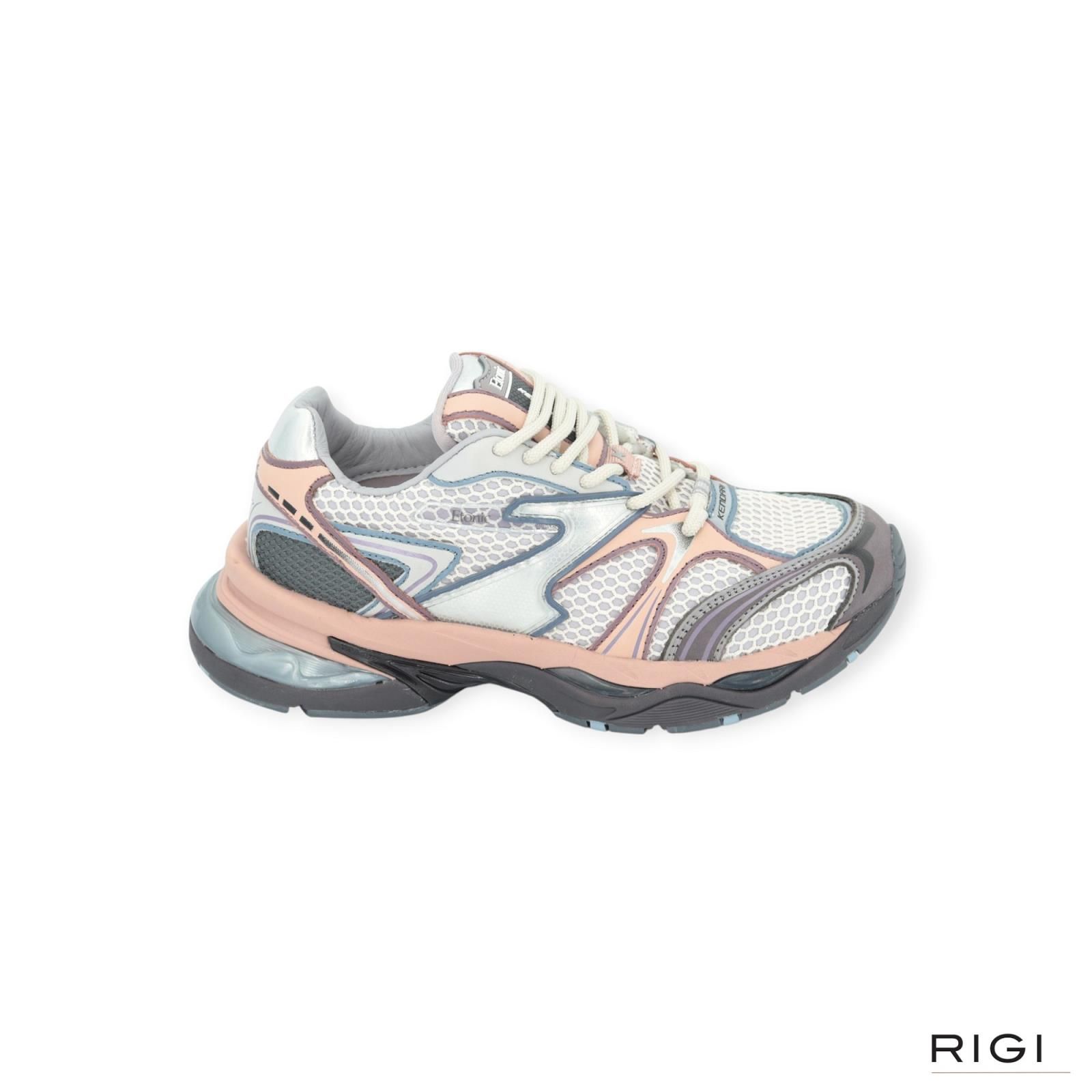 Etonic Kendari Silk in roze met zilver mesh, leer voor dames. Etonic Kendari Silk in roze met zilver mesh, leer voor dames.