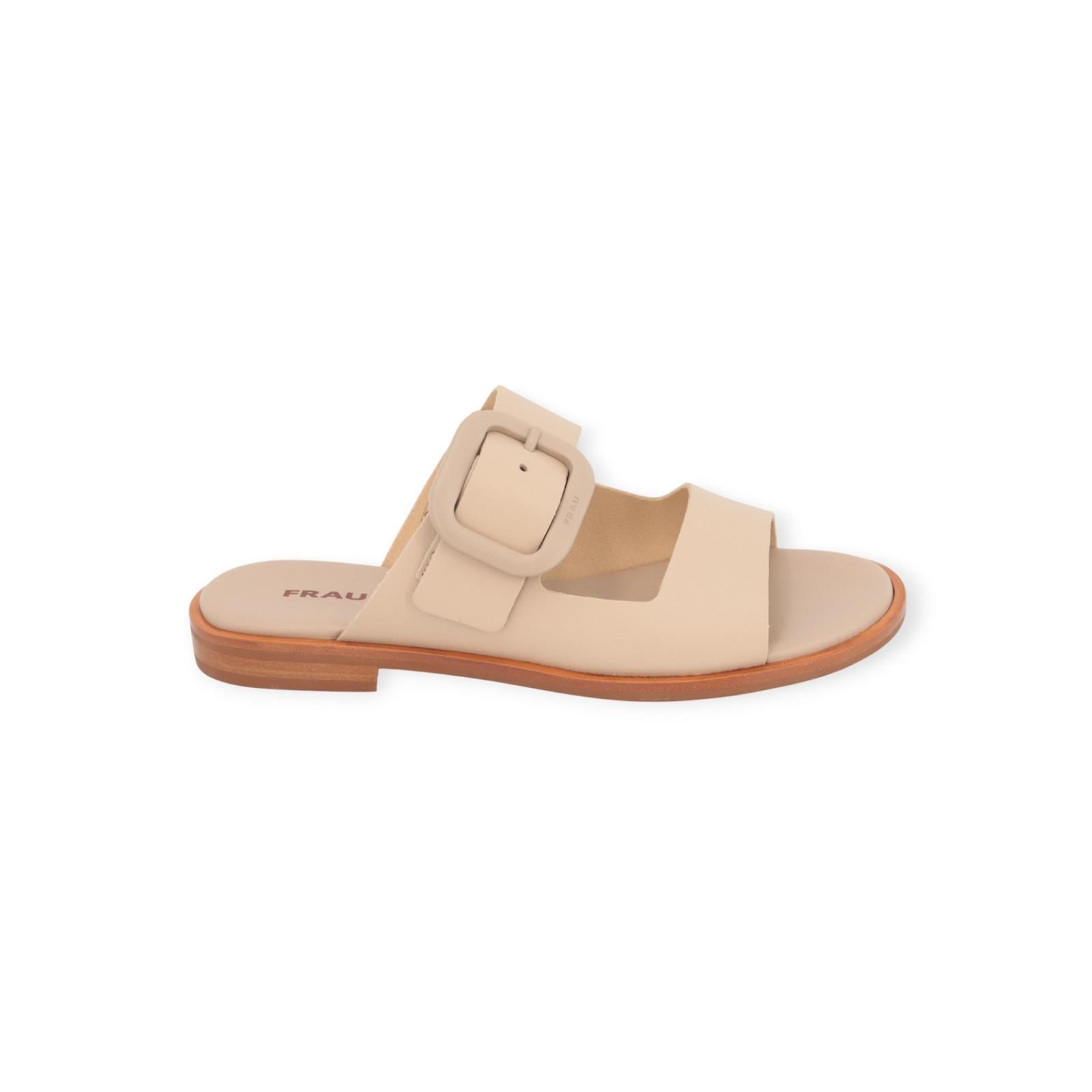 Frau 85M3 dames slipper in beige leer. Frau 85M3 dames slipper in beige leer.