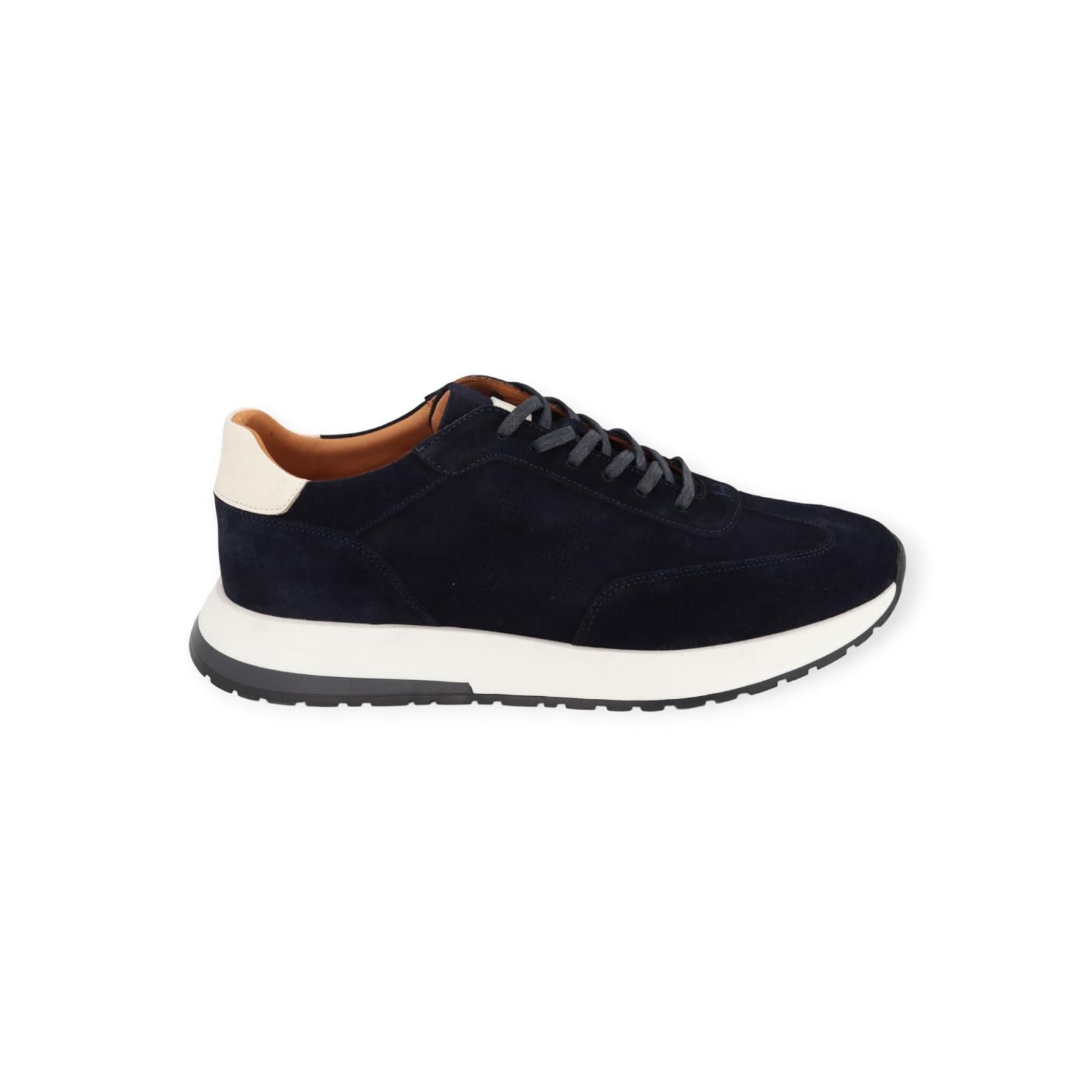 Hackett Rapid Chad sneaker in blauw suède voor heren. Hackett Rapid Chad sneaker in blauw suède voor heren.