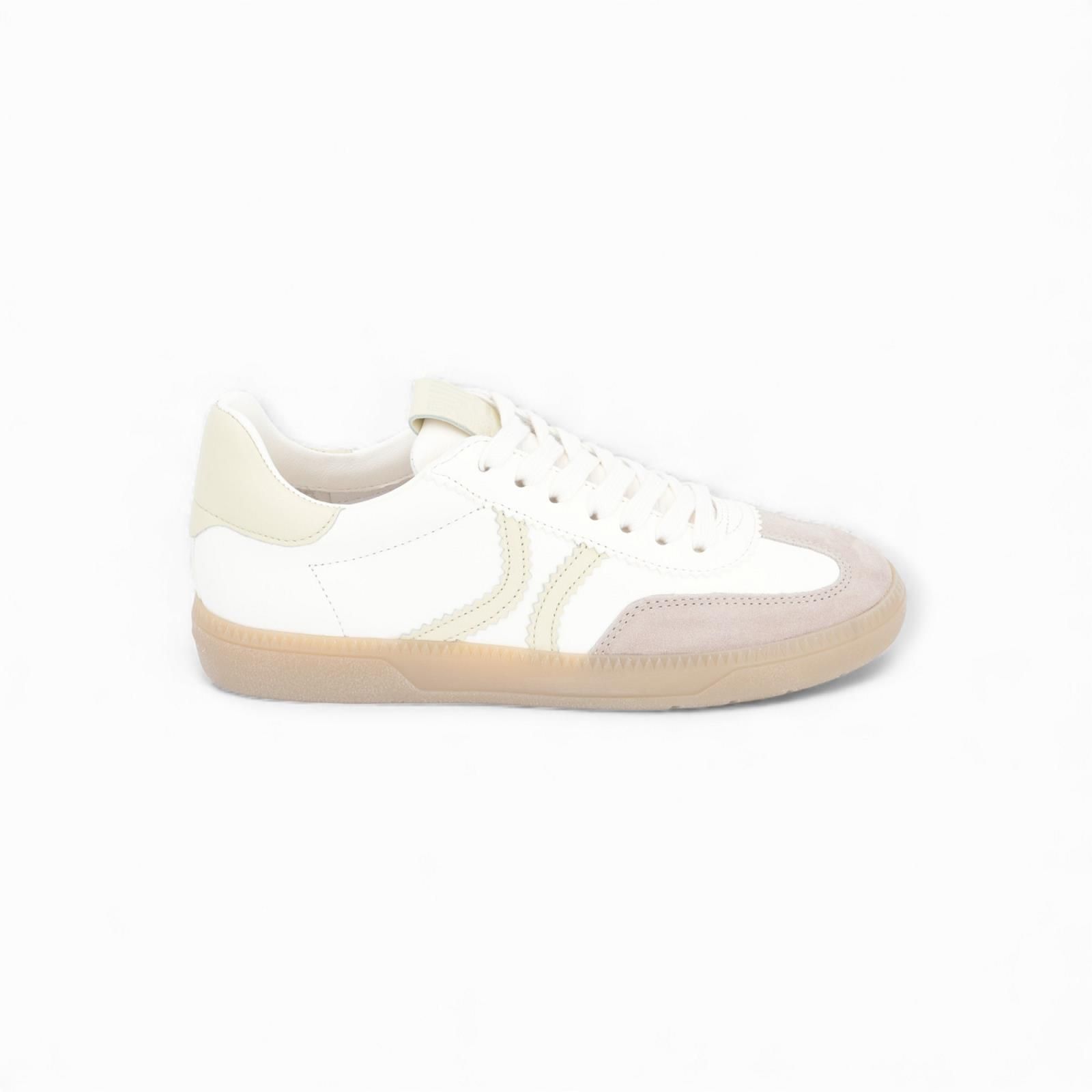 Kennel & Schmenger Pop dames sneaker off wit met licht geel. Kennel & Schmenger Pop dames sneaker off wit met licht geel.