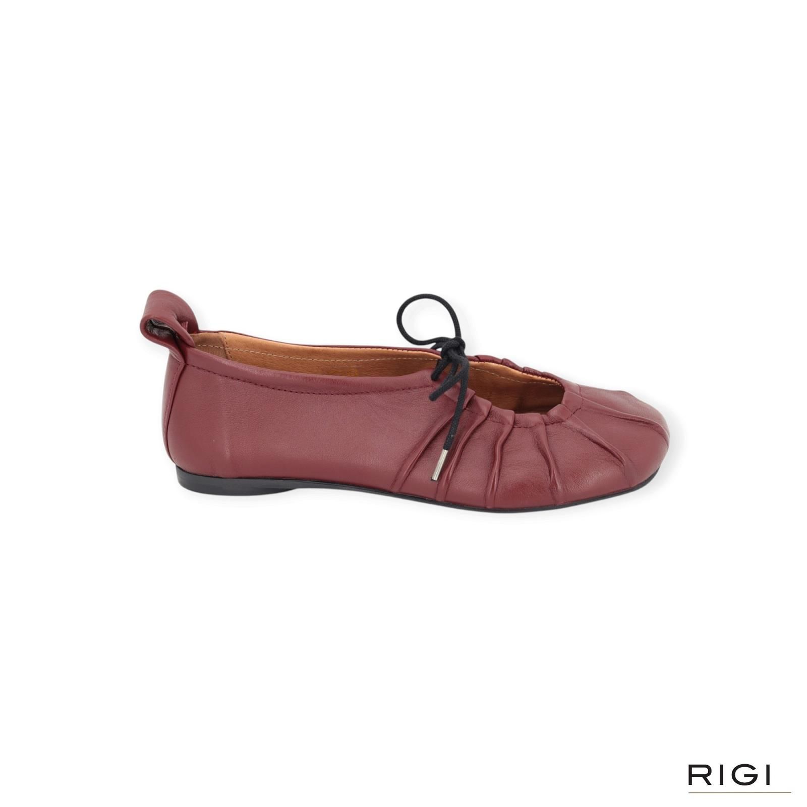 Pavement Linn Ballerina bordeaux Leer Dames | RIGI Pavement Linn Ballerina bordeaux Leer Dames | RIGI