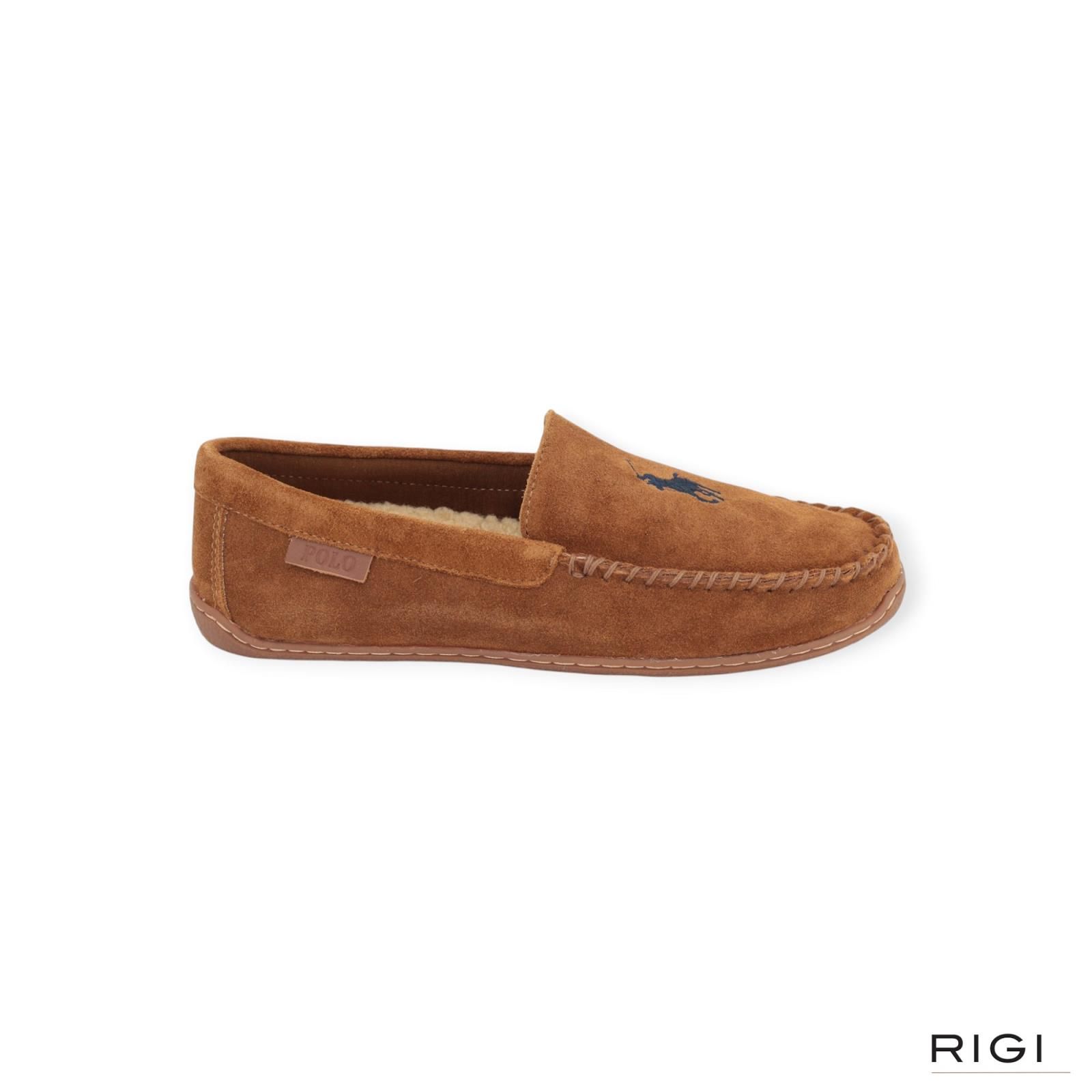 Polo Ralph Lauren Brenan Cognac heren pantoffel. Polo Ralph Lauren Brenan Cognac heren pantoffel.