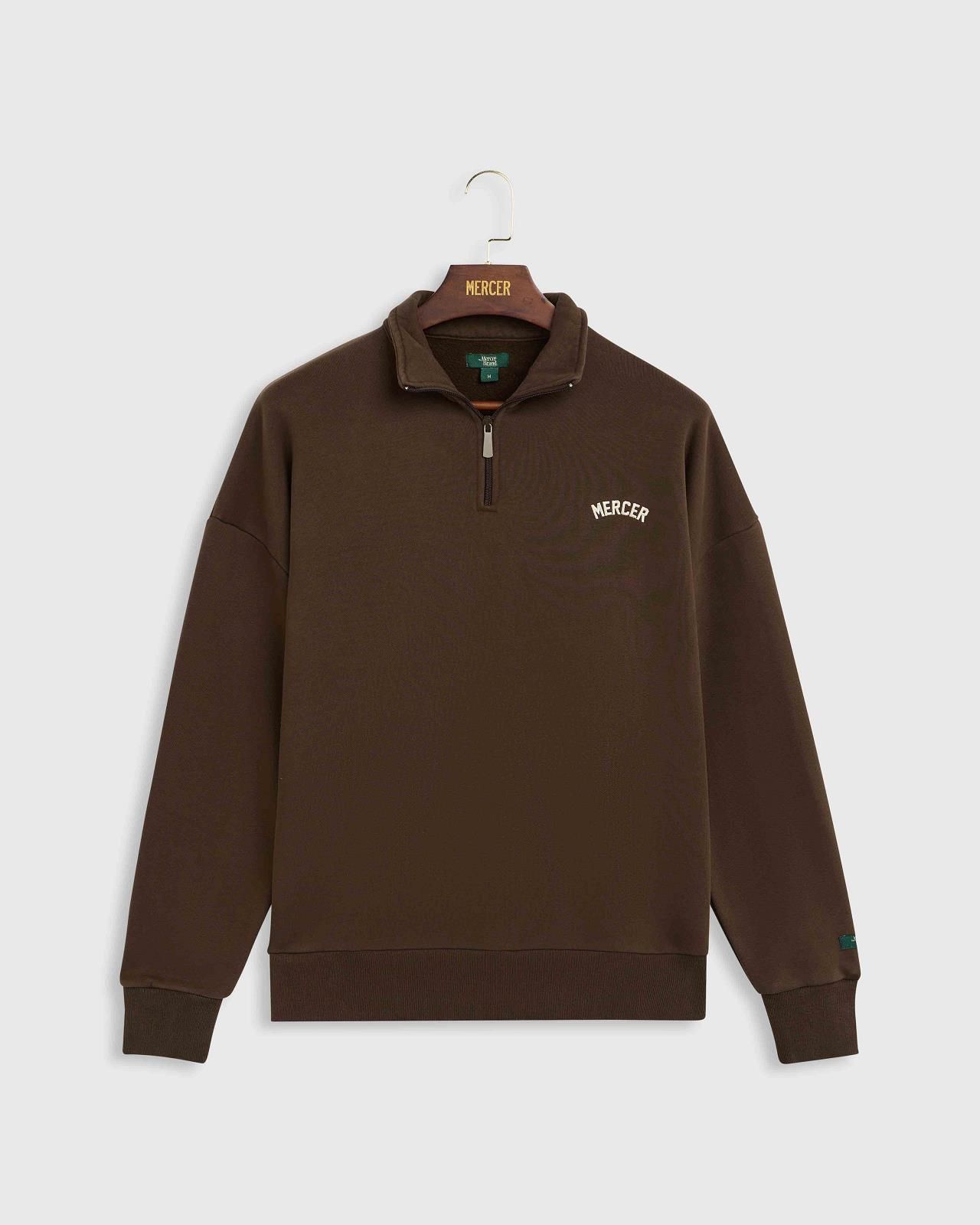 Mercer Sweater - Trui Bruin unisex (The Mercer Quarter Zip (MEAP263008) - The Mercer Quarter Zip (MEAP26) - Rigi Mercer Sweater - Trui Bruin unisex (The Mercer Quarter Zip (MEAP263008) - The Mercer Quarter Zip (MEAP26) - Rigi