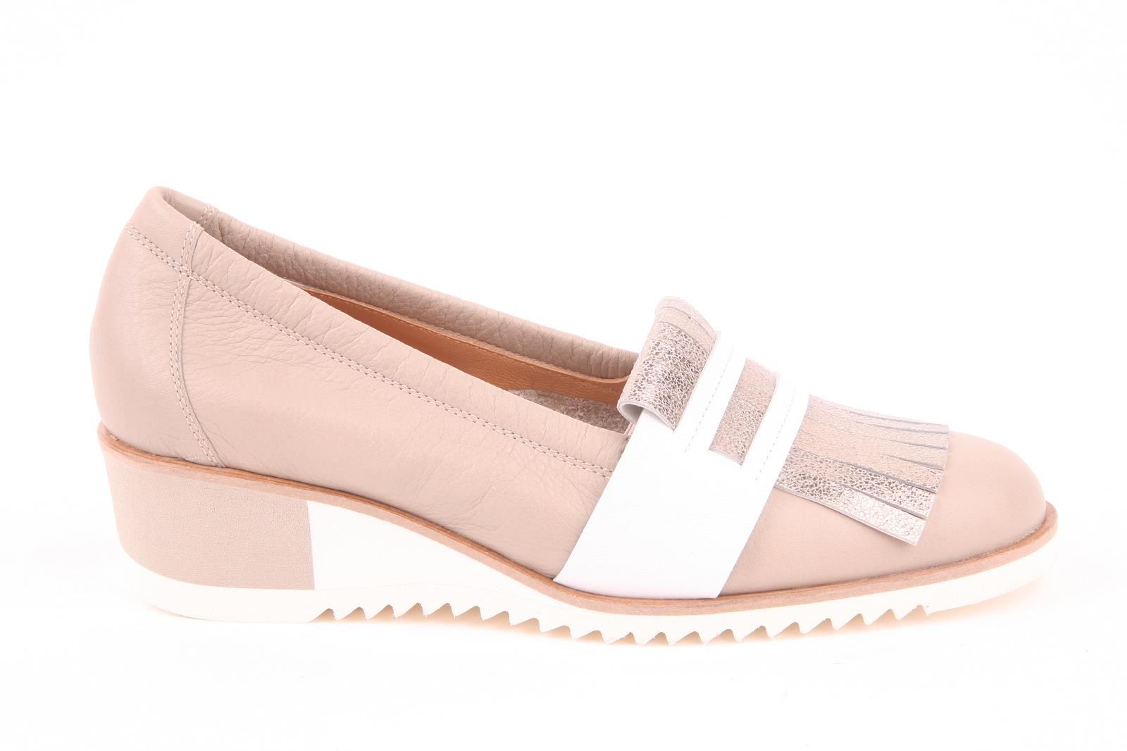 Volpato dames mocassin taupe. 