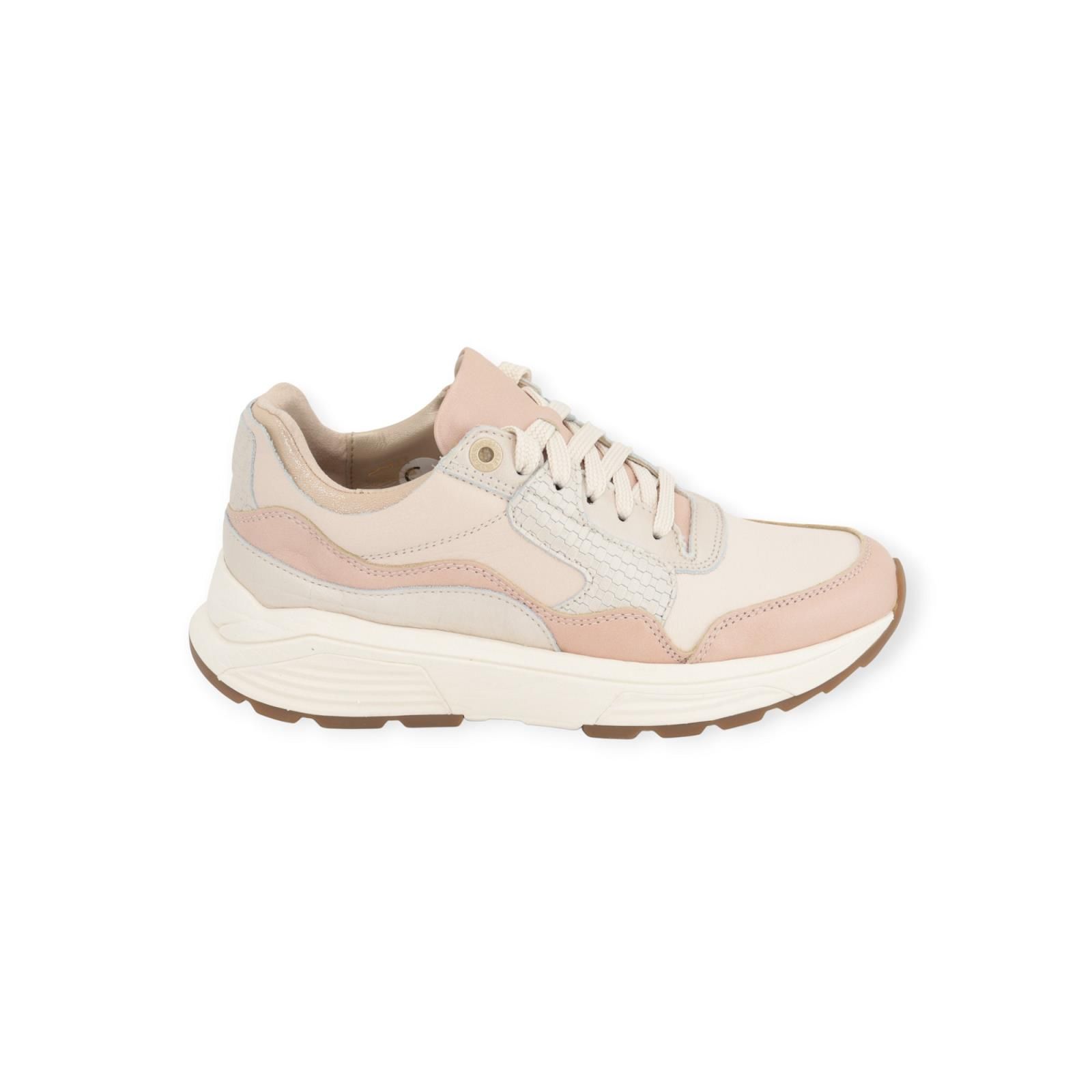 Xsensible Golden Gate Lady GX dames sneaker in nude met beige leer. Xsensible Golden Gate Lady GX dames sneaker in nude met beige leer.